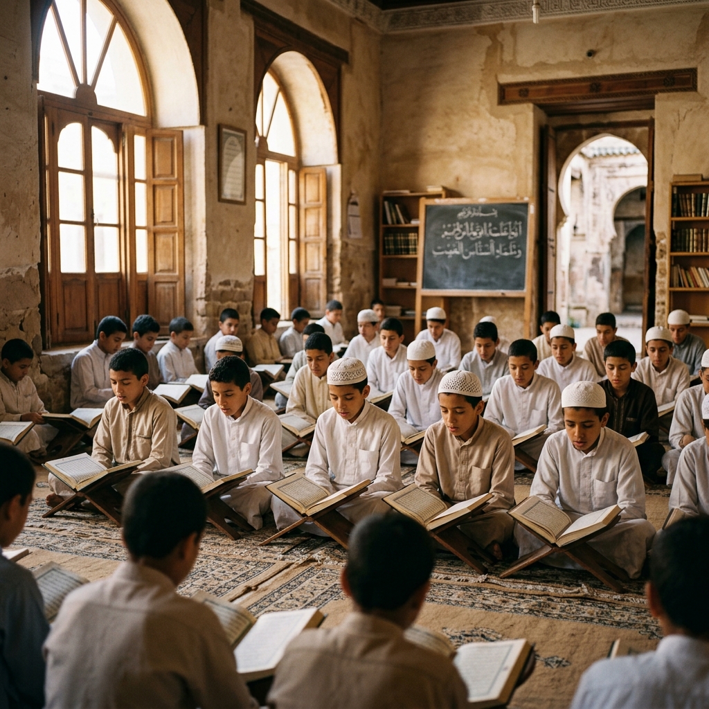 Quran school classroom